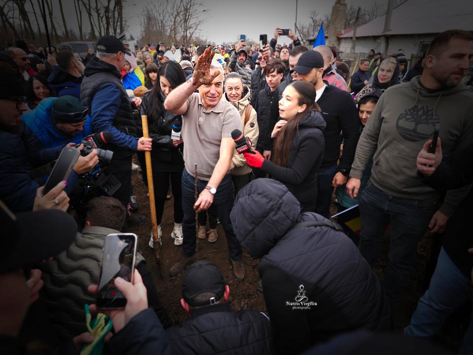 Călin Georgescu în localitatea Fierbinți-Târg, 14.03.2026
