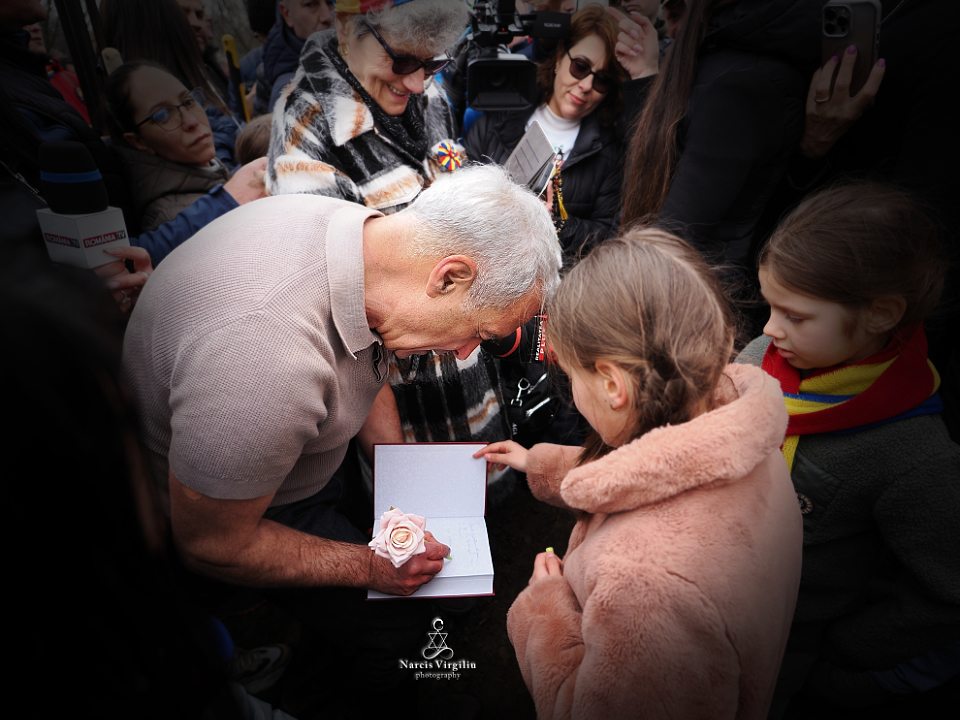 Călin Georgescu în localitatea Fierbinți-Târg, 14.03.2026
